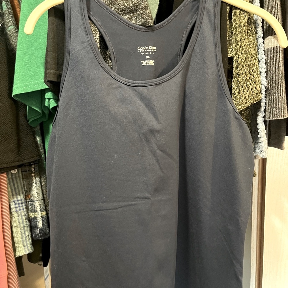 Women’s Calvin Klein navy blue tank. NWOT. Never worn. Size XL.